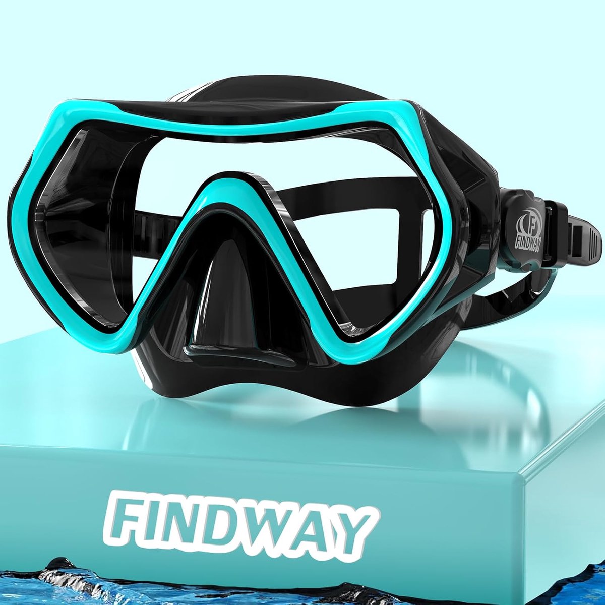 Duikmasker voor volwassenen - Tempered glas - Lekvrij - 180° breed zicht - ShopVlot