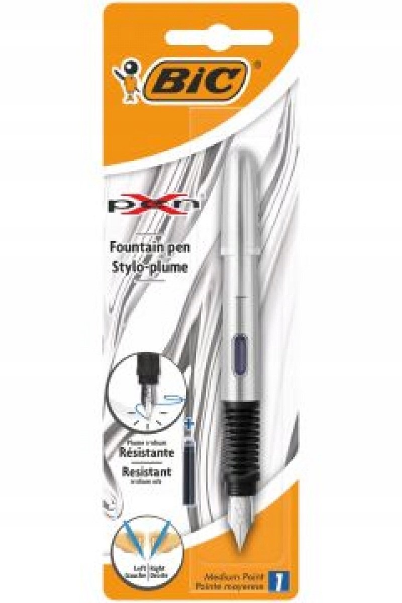 BIC XPen Chrome Vulpen - Comfortabel Schrijven, Zilver
