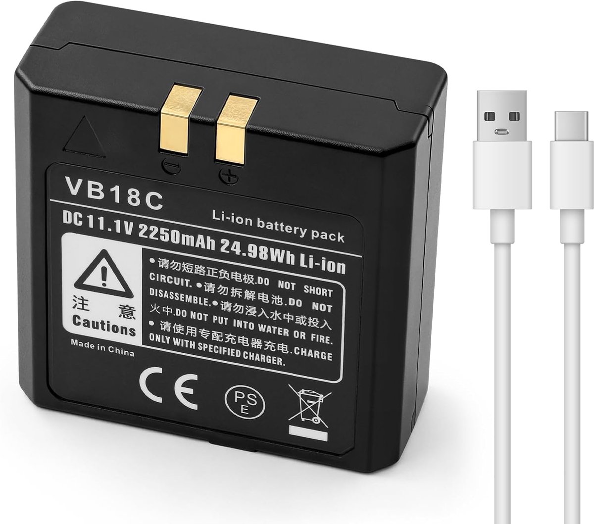 ANTIEE VB18 VB19 Replacement Battery for Go-DOX V850 V850II V860 V860II Speedlite Flash Camera 11.1V 2250mAh - ShopVlot