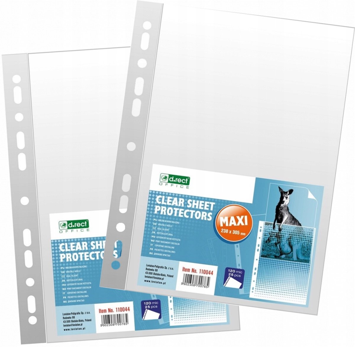 D.Rect Kristal Transparant A4 120 µm dossiermappen - 50 stuks