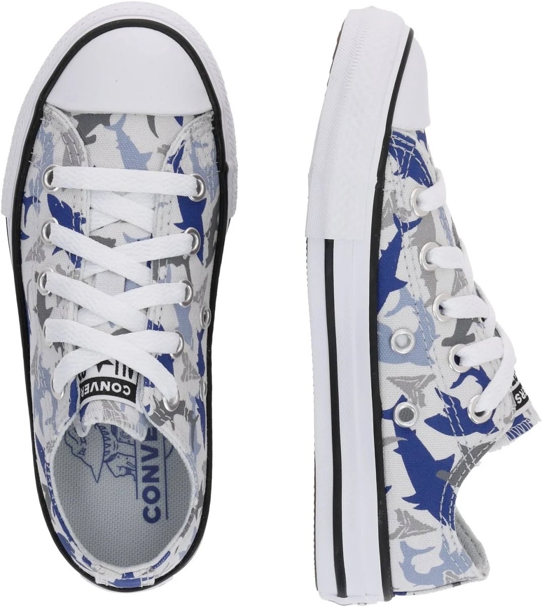 Converse Chuck Taylor All Star 666890C Sneakers Jongens Haaienprint Canvas Wit
