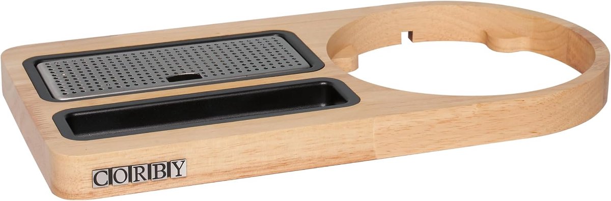Welkomsttray compact - licht hout - geschikt voor Corby Buckingham 1L waterkoker - stijlvolle uitstraling - ShopVlot