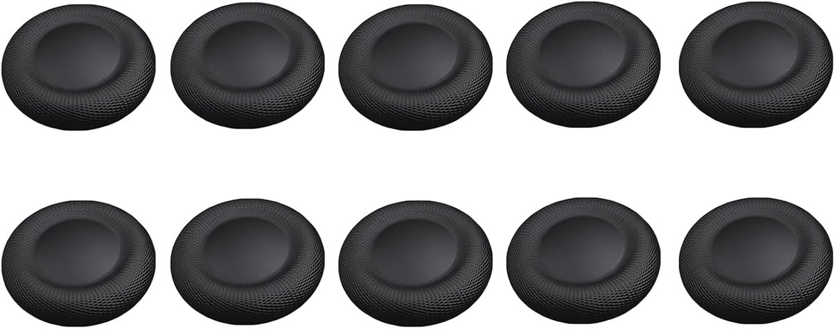Joystick duimgreepdoppen - 10 stuks zwart - TPU materiaal - vervangende kappen voor PS5 en PS4 - ShopVlot