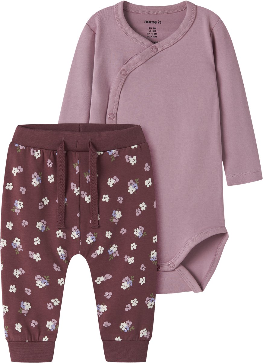 NAME IT - NBFVULLA LS WRAP BODY SET Meisjes Rompertje
