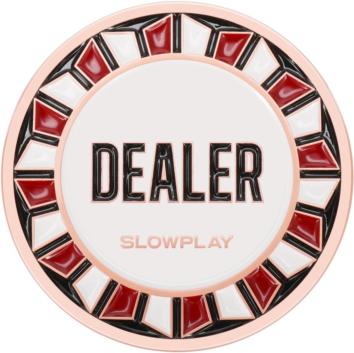 Dealerbutton voor Texas Holdem Poker - 55 mm - Zinklegering - Luxe toevoeging voor je spel - ShopVlot