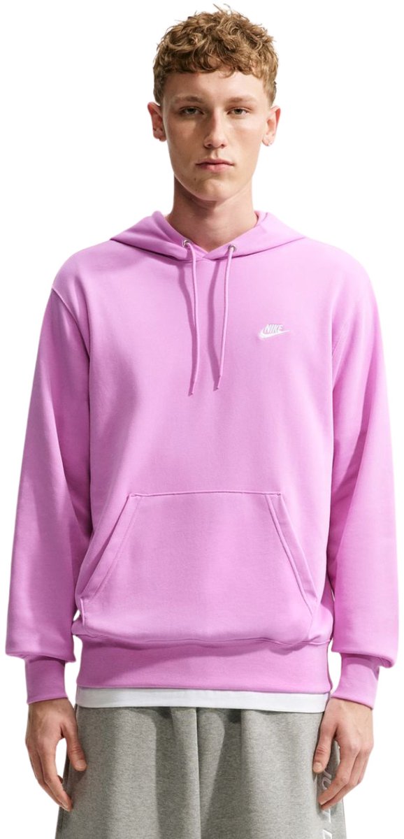 Nike Club FT PO Hoodie Heren Roze