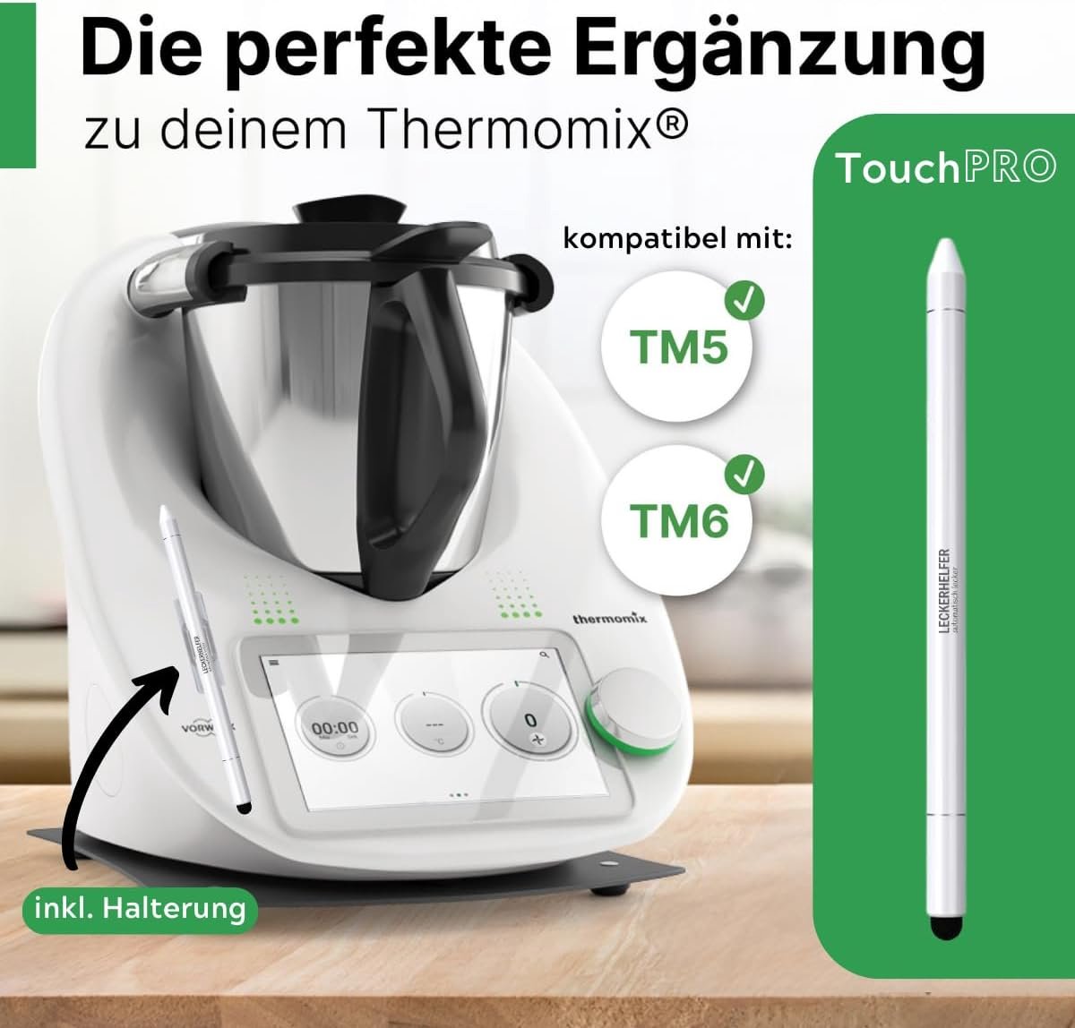 TouchPRO – suitable for Thermomix, Touch Pro screen organiser, easy operation of the Thermomix TM6, TM5 display. - ShopVlot
