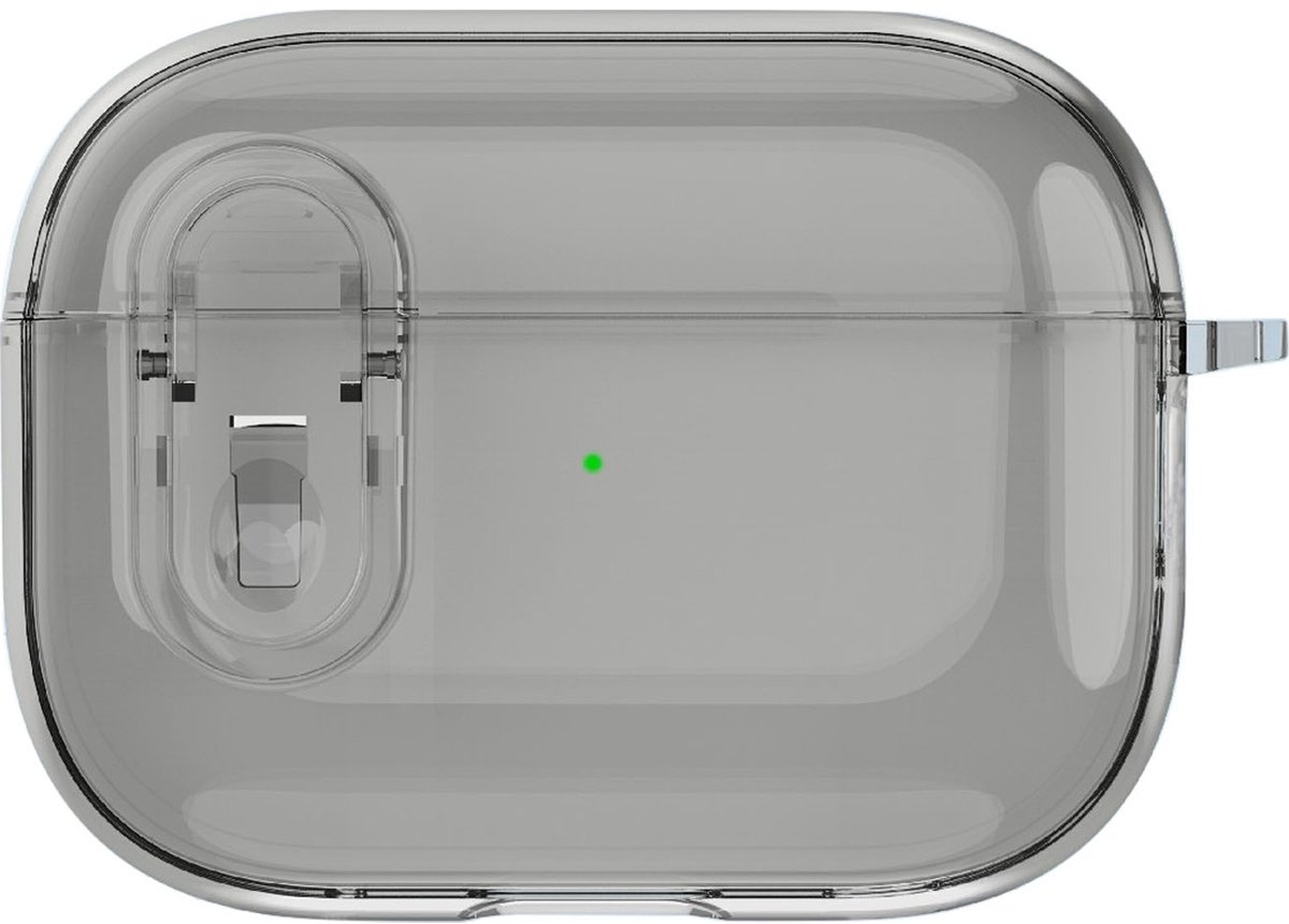 Mobigear Hoesje geschikt voor Apple AirPods Pro 1 Hardcase Hoesje | Mobigear Crystal Clip - Zwart