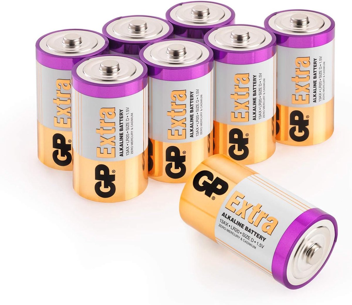 D batterijen 1,5 V - LR20 alkaline - lange levensduur - ideaal voor babyfoons - ShopVlot