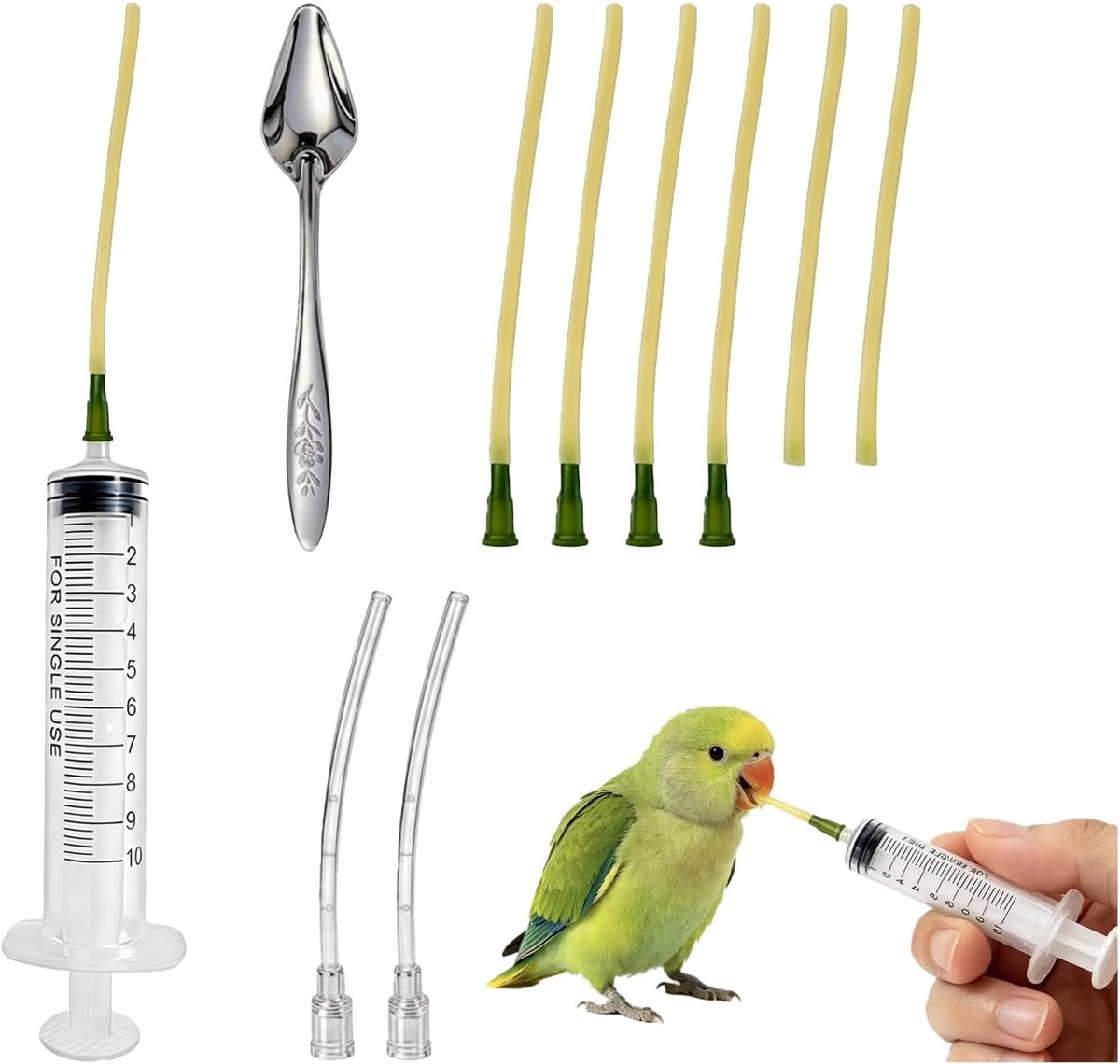 15-piece syringe with hose, 10ml precise dosing syringe without needle, flexible silicone hoses and stainless steel - ShopVlot