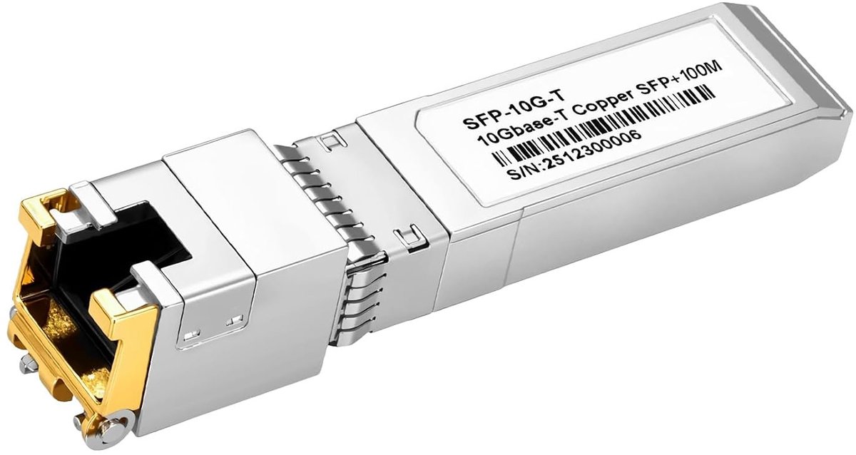 1.25/2.5/5/10GBase-T SFP+ Transceiver, SFP+ RJ45 Copper Module met DDM - ShopVlot