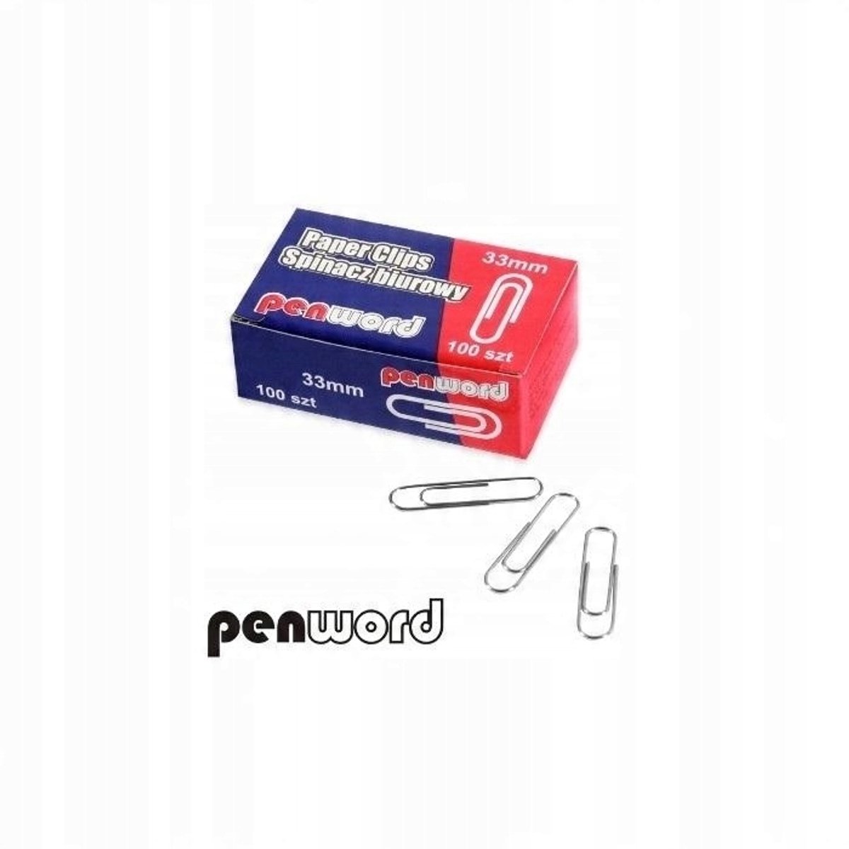 Merkloze Kantoorklipsen - 33mm, 1000 Stuks
