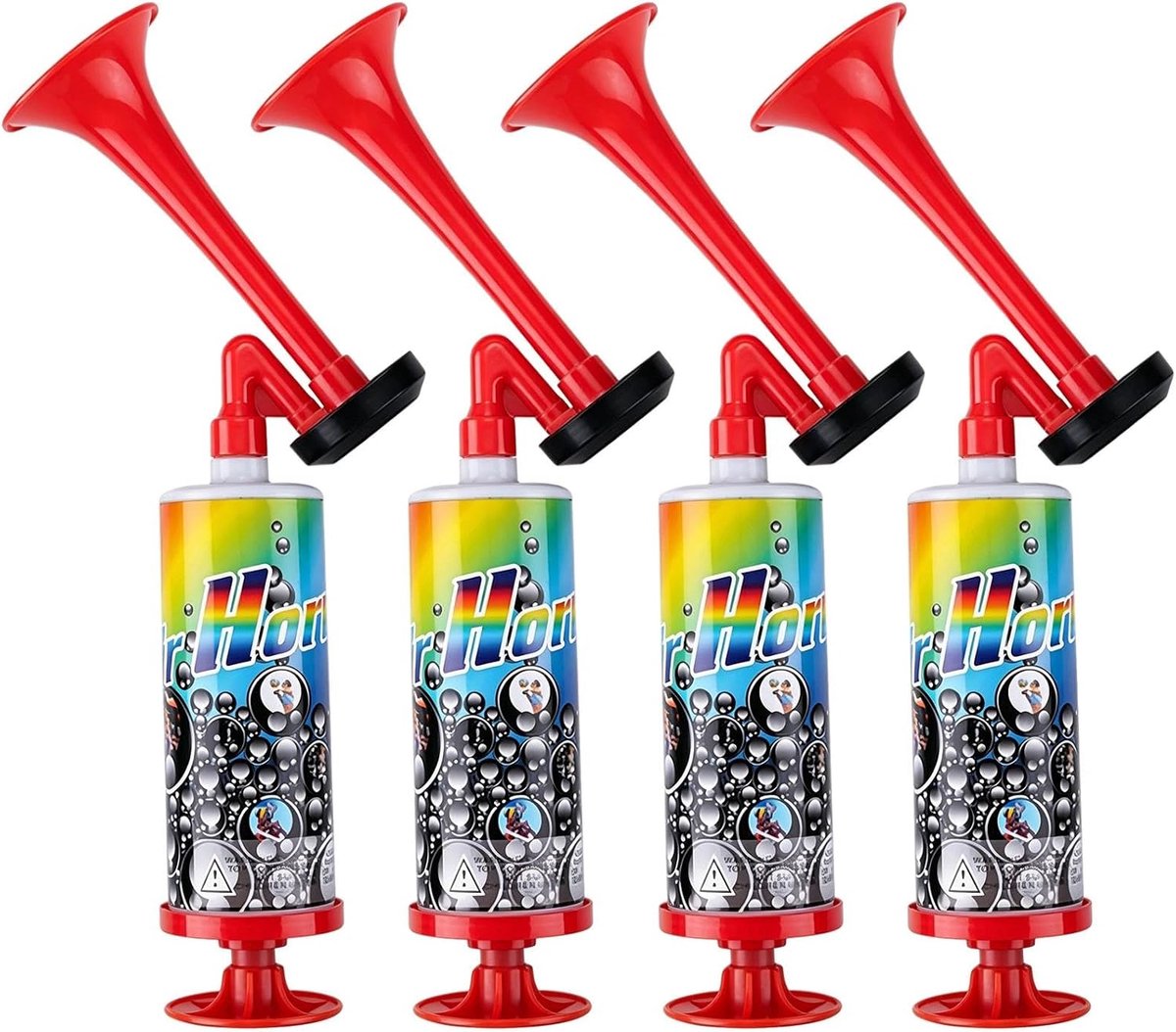 Luchtfluitje 4 Stuks - Herbruikbaar - Loud en Draagbaar - Perfect voor Feesten - ShopVlot