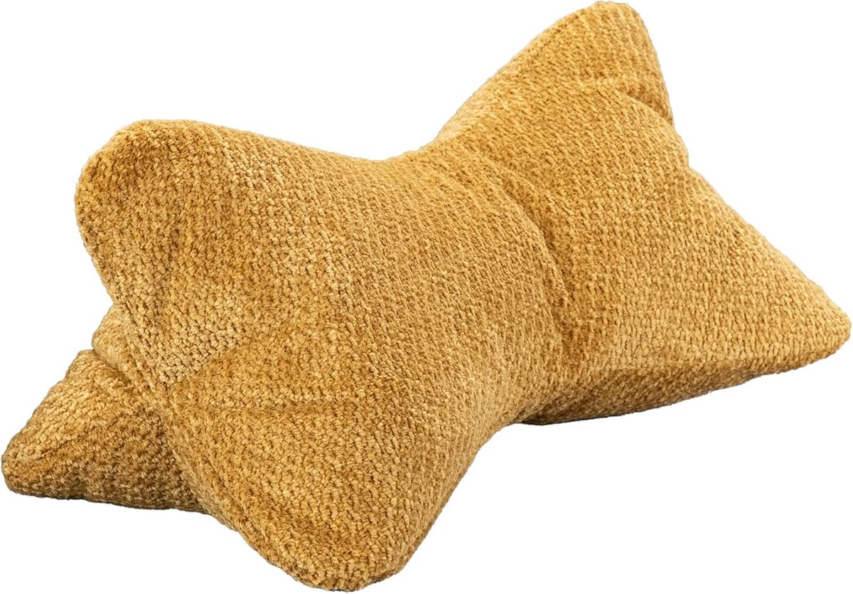 Leesbot goudkleurig 38 x 19 x 19 - Öko-Tex 100 gecertificeerd - wasbaar op 40 °C - perfect voor lezen en relaxen - ShopVlot