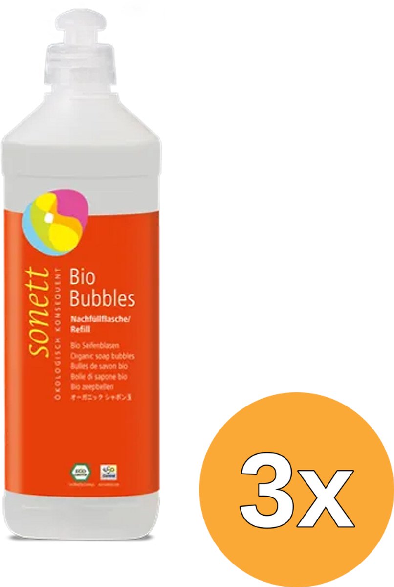 3x Sonett Zeepbellen Navulling (500 ml)
