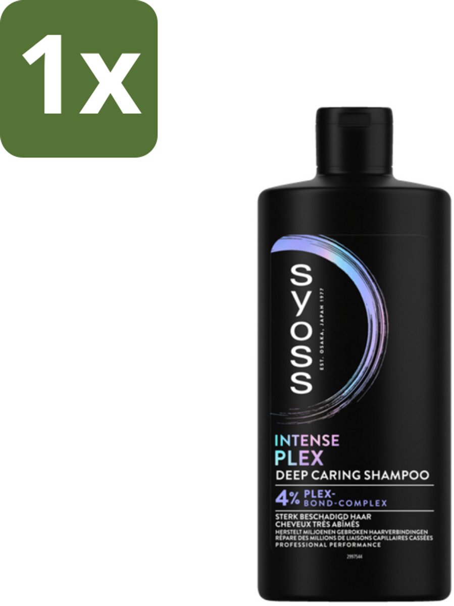 1 x SYOSS - Plex - Shampoo - Langdurige Styling - 440ml - Beschadigd Haar Herstellen - Haar Herstel Shampoo - Haar Versterken - Haar Bescherming - Haar Herstel