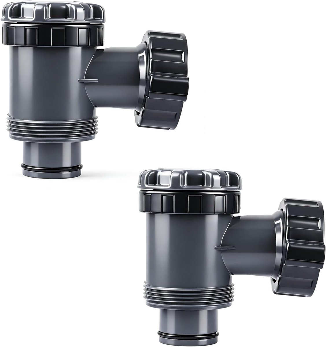 Afsluitventiel 38 mm - PVC materiaal - Duurzaam en robuust - Geschikt voor zwembadfilter - ShopVlot