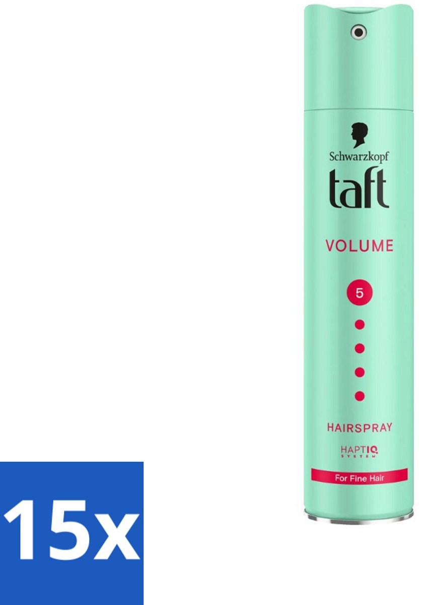 Taft - Volume 5 - Haarspray - Volumineuze hold - 250 ml - Bulkverpakking - 15 stuks