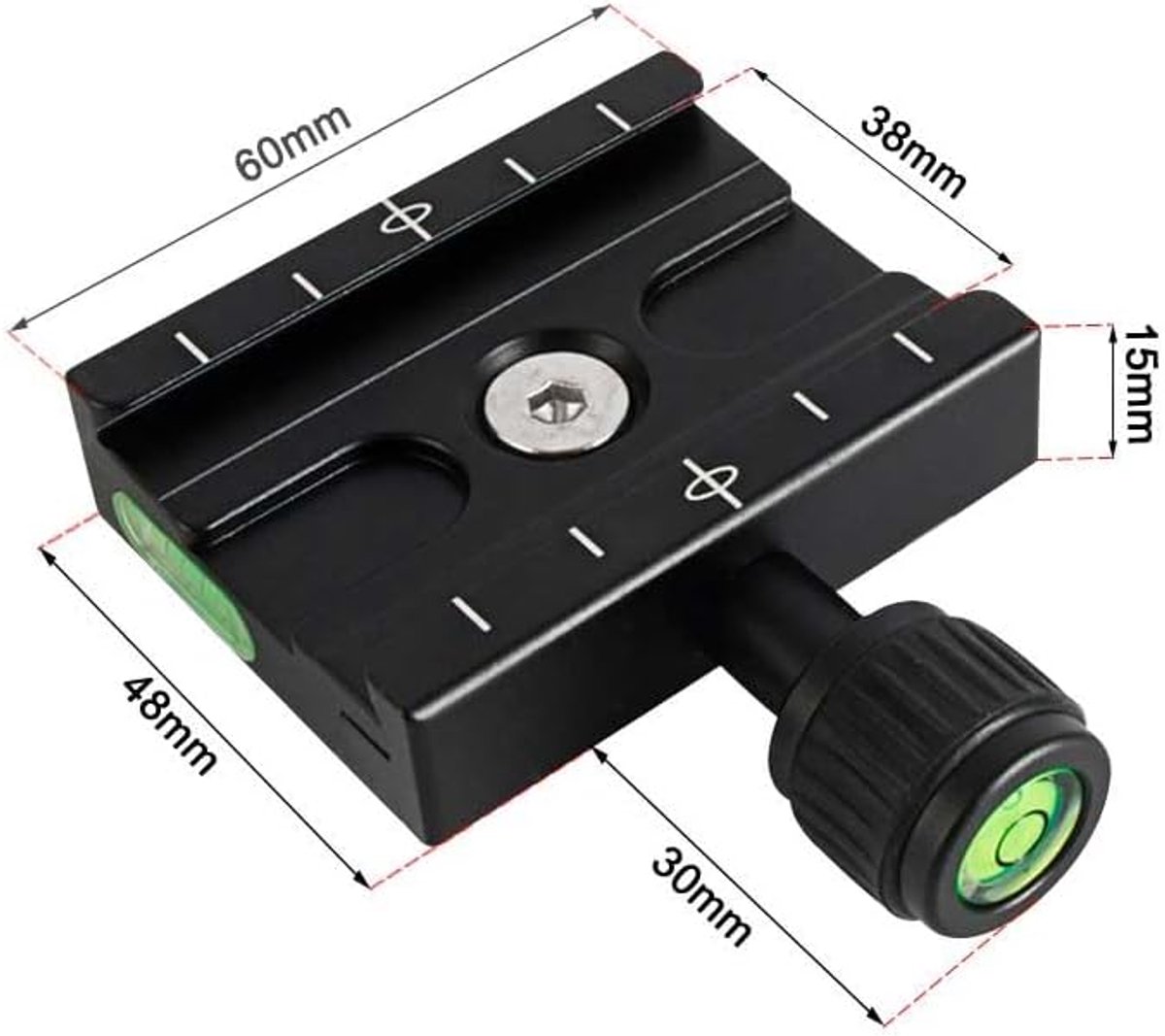 Snelkoppeling ARCA-Swiss - Quick release plate QR60S - Duurzaam ontwerp - Gemakkelijk in gebruik - ShopVlot