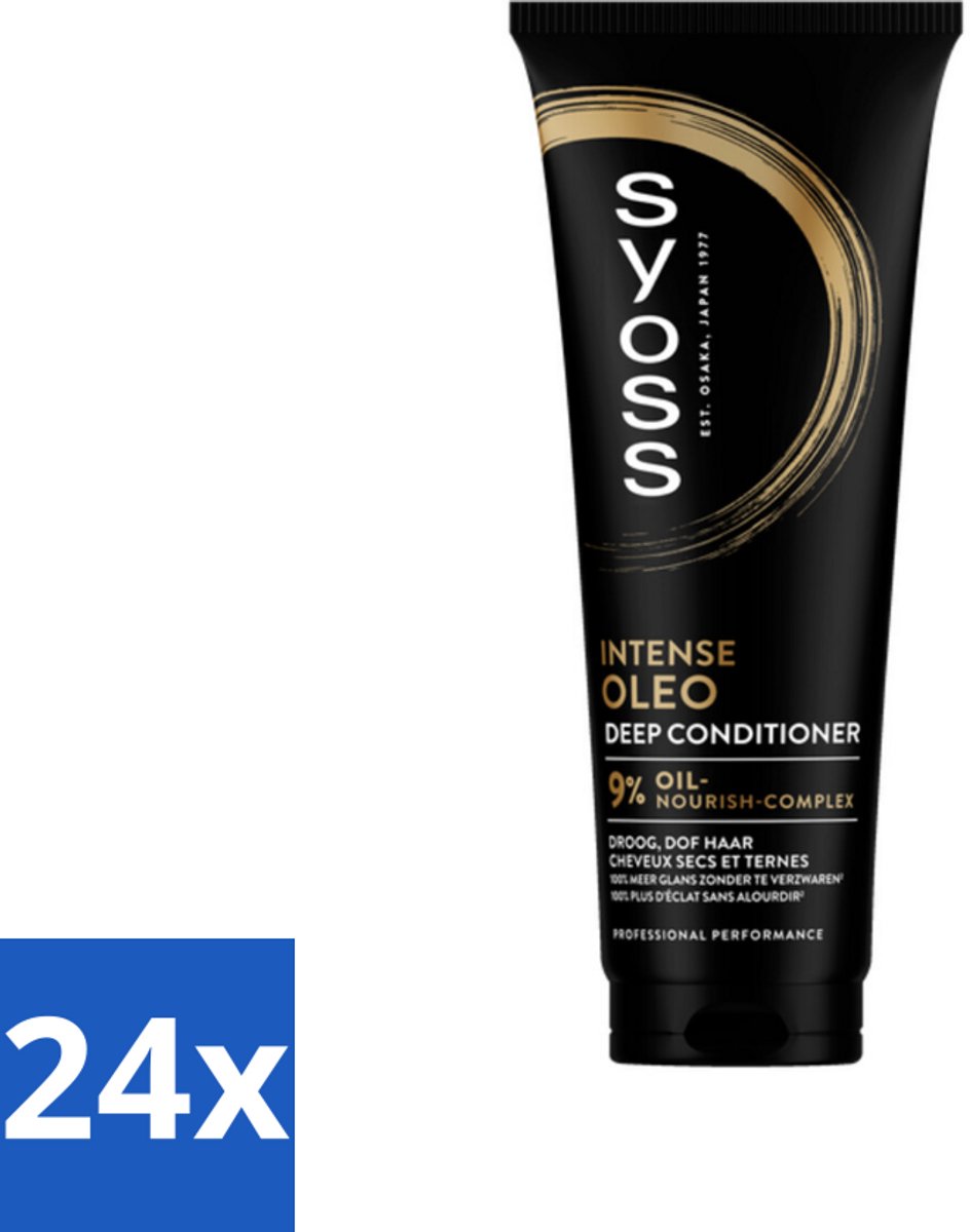24 x Syoss - Oleo - Conditioner - Voedt & Verzacht - 250 ml - Haar Conditioner - Droge Haren - Dof Haar - Glans - Voedende Conditioner