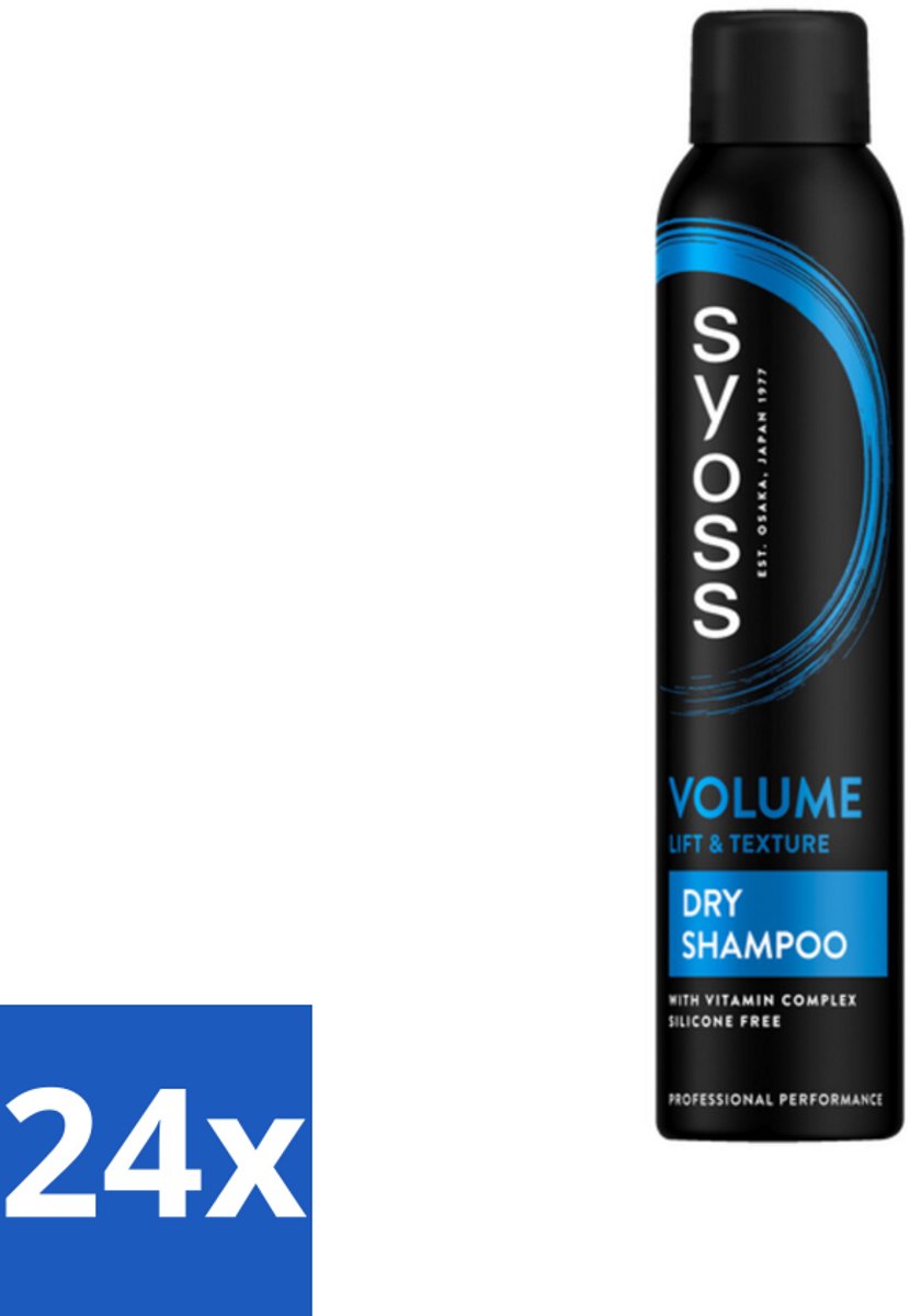 24 x SYOSS - Volume Droogshampoo - Shampoo - Voor Volumeboost - 200ml - Droogshampoo - Volume Shampoo - Haarvolume - Fris Haar - Haarverzorging