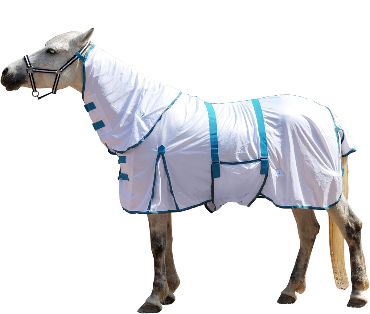 Vliegenkleed voor Paarden 110 cm - Ademend Zomerdeken - UV-bescherming en Plannenbescherming - ShopVlot