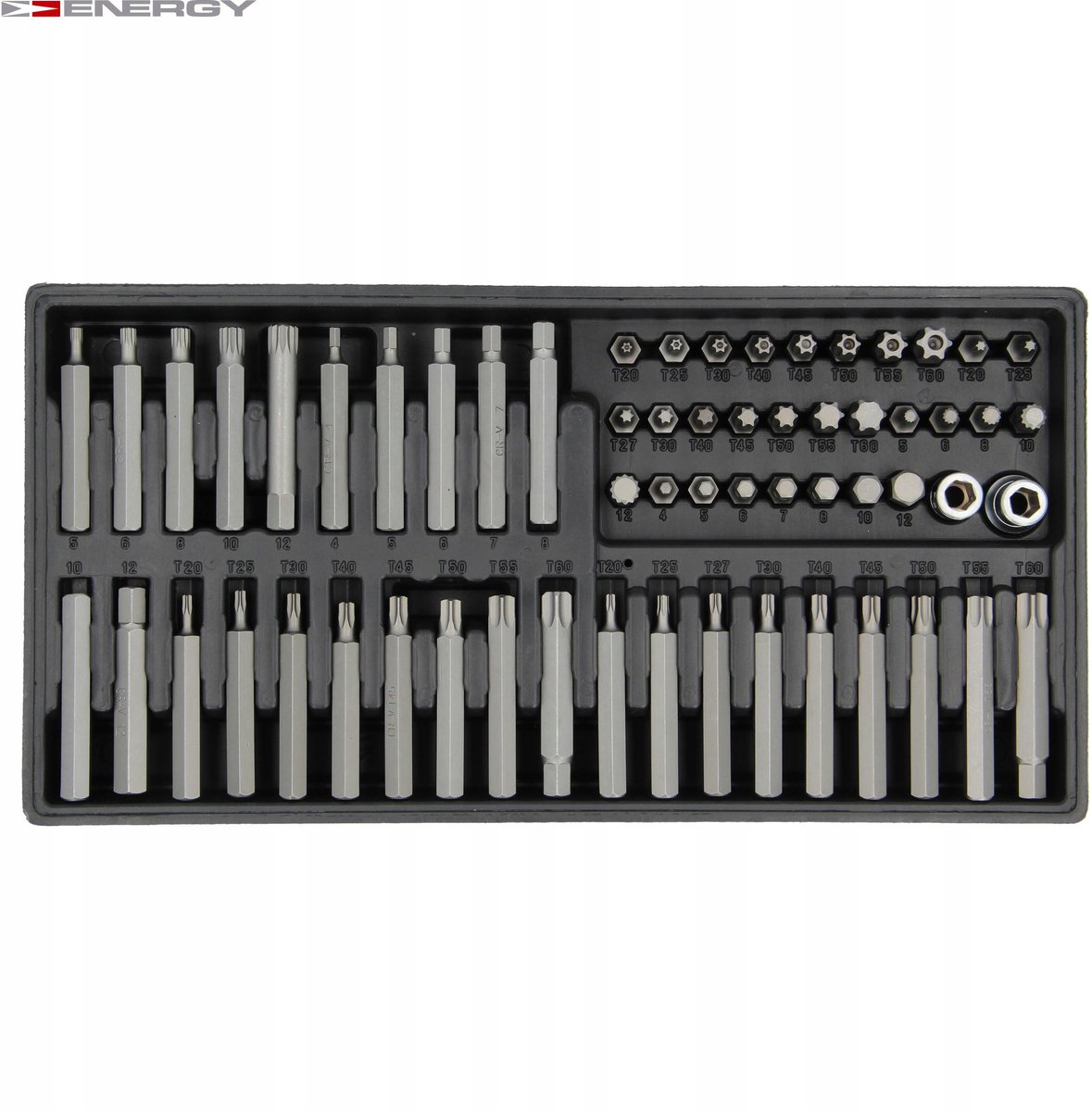 60-delige Bitset: Ribe, Spline, Hex, STS