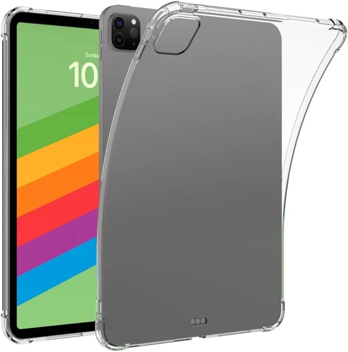 Shockproof TPU Hoes Transparent Geschikt voor iPad Pro 11 (2024/2025) - Schokbestendige Back Cover - ShopVlot