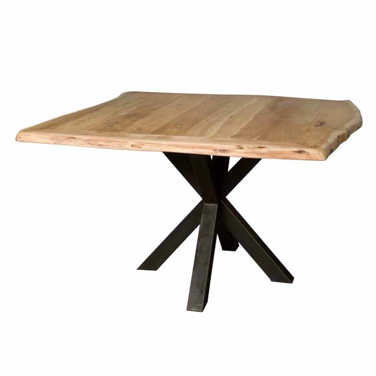 Tower Living Eettafel Soria - Vierkant Bruin Hout - 130x130x78cm
