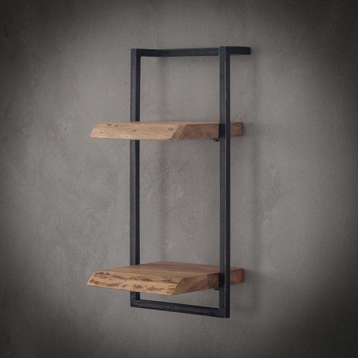 Giga Meubel Wandplank Edge - Naturel Acaciahout - 30x25x65cm