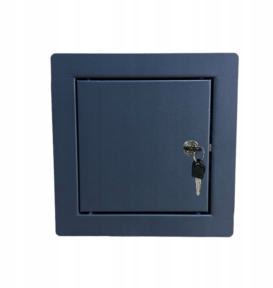 Antraciet Metalen Inspectieluik met Sleutel 15x15 cm