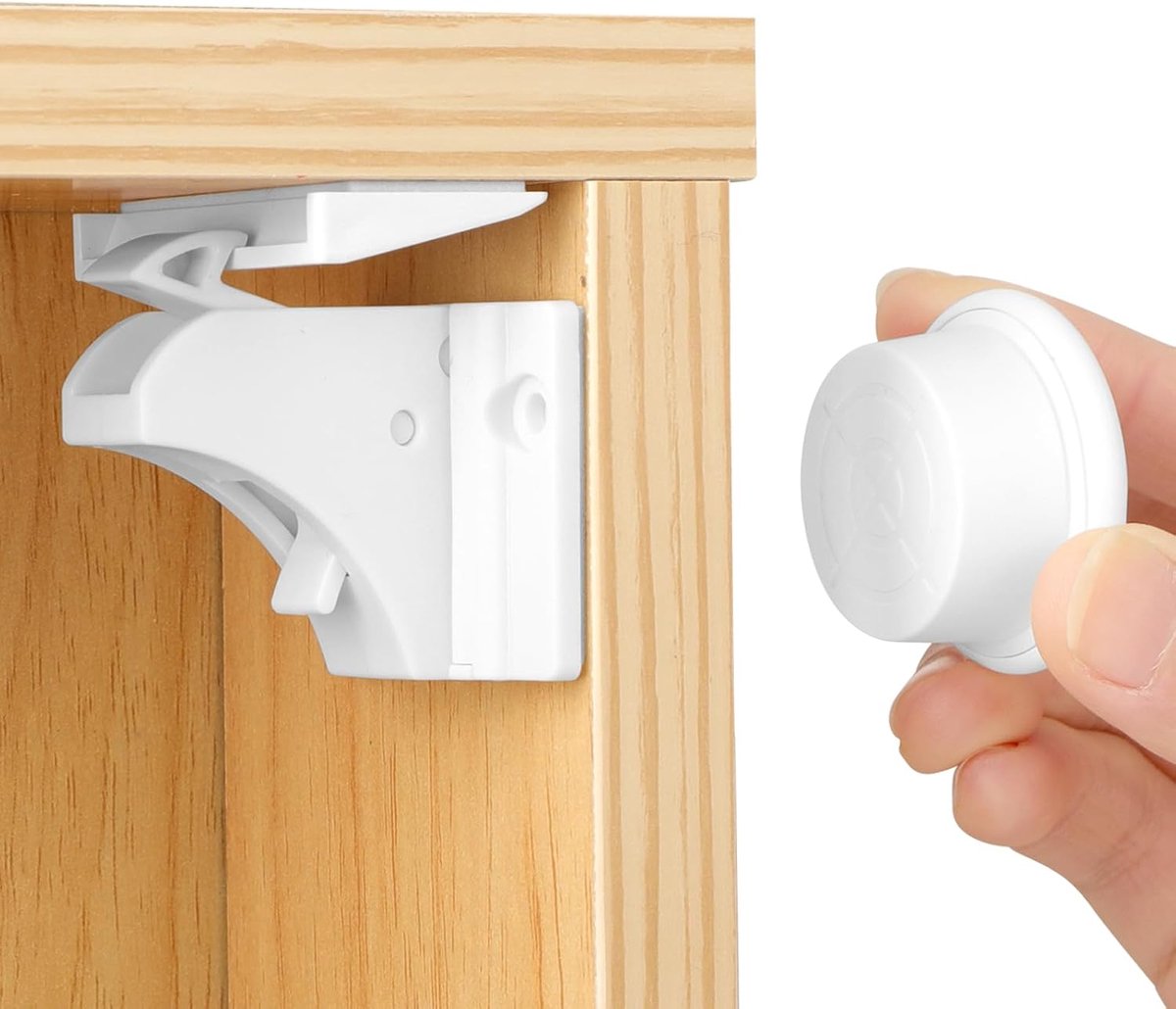 Babyveiligheid magnetische kastslot - 20 sloten met 4 sleutels - onzichtbaar voor kasten en lades - ShopVlot