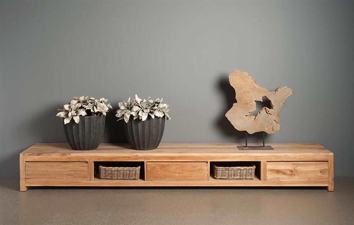 Tower Living Tv-meubel Corona - Bruin Hout - 300x100x37cm