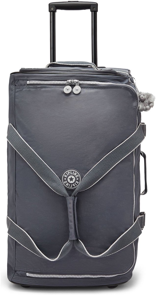 kipling trolley reistas Basic Eyes Wide Open Teagan Moonlit Grey grijs 64cm