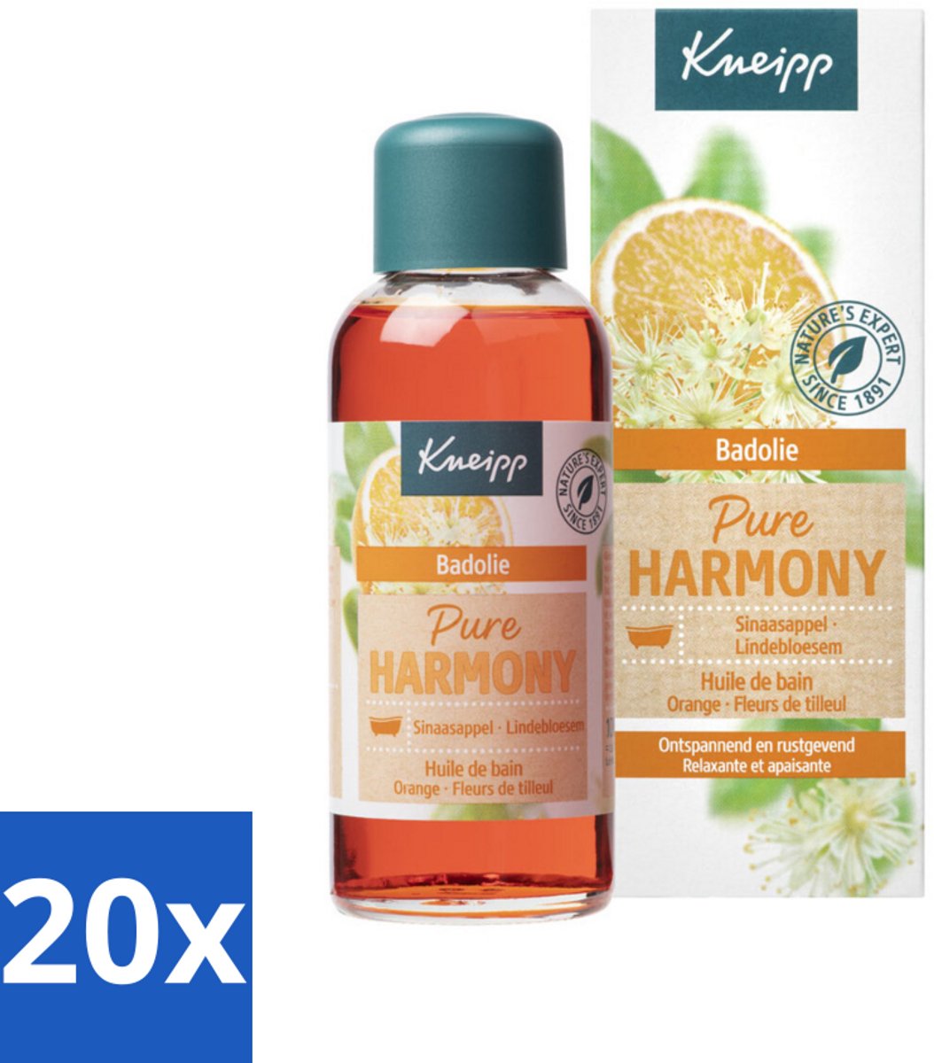 20 x Kneipp - Badolie - Oranje lindebloesem - 100 ml - Voordeelverpakking - 20 stuks