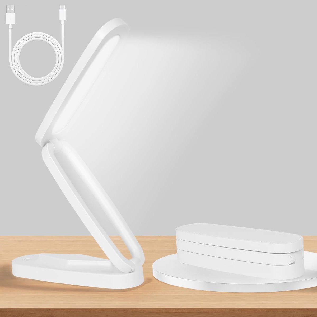 Bureaulamp led-lamp - Draagbaar en opvouwbaar - Roze - Perfect voor studeren - ShopVlot