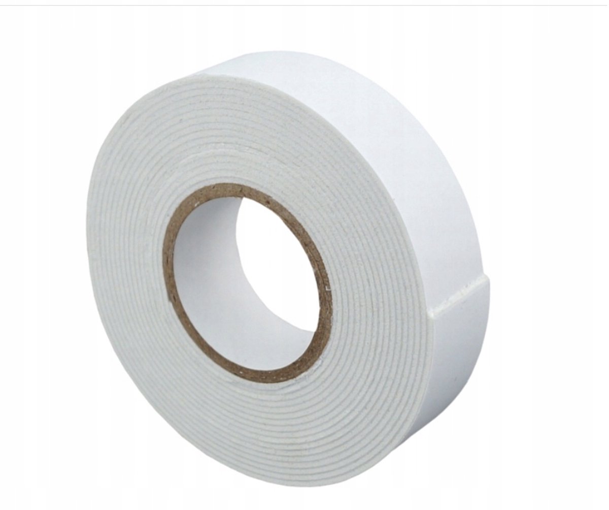 Dubbelzijdige Schuimtape 1mm x 15mm x 5m Wit - 1 stuk