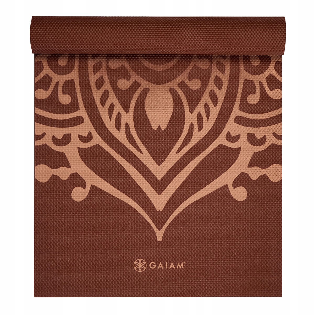 Gaiam Yoga Mat - Intense Rust Sundial Layers - 5 mm