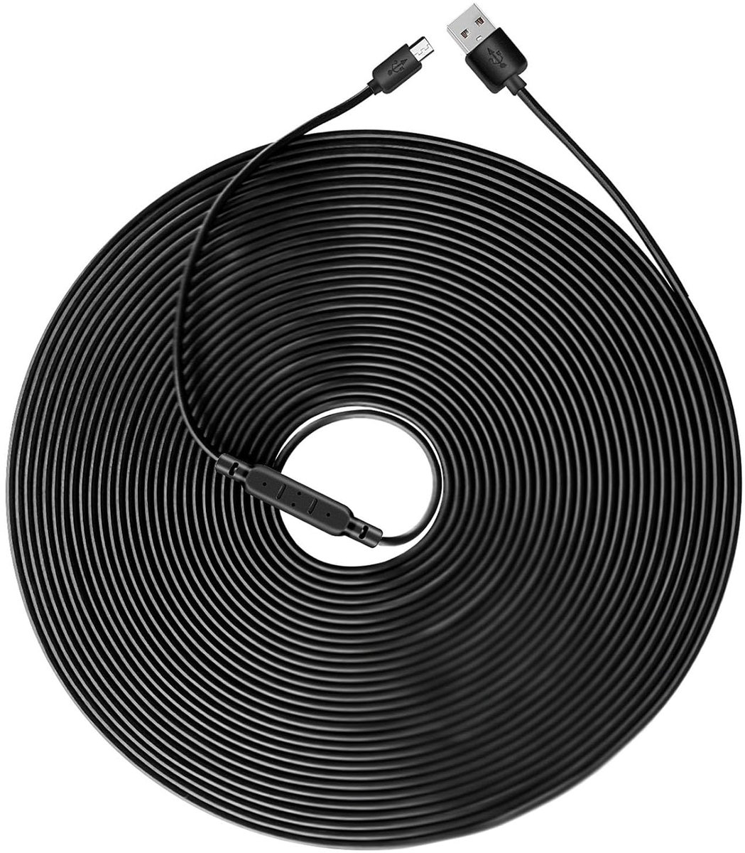 Super Long USB to Micro USB Charging Cable for Thermometer/Camera 15m Long and Durable Charging Cable Voltage Amplifier - ShopVlot