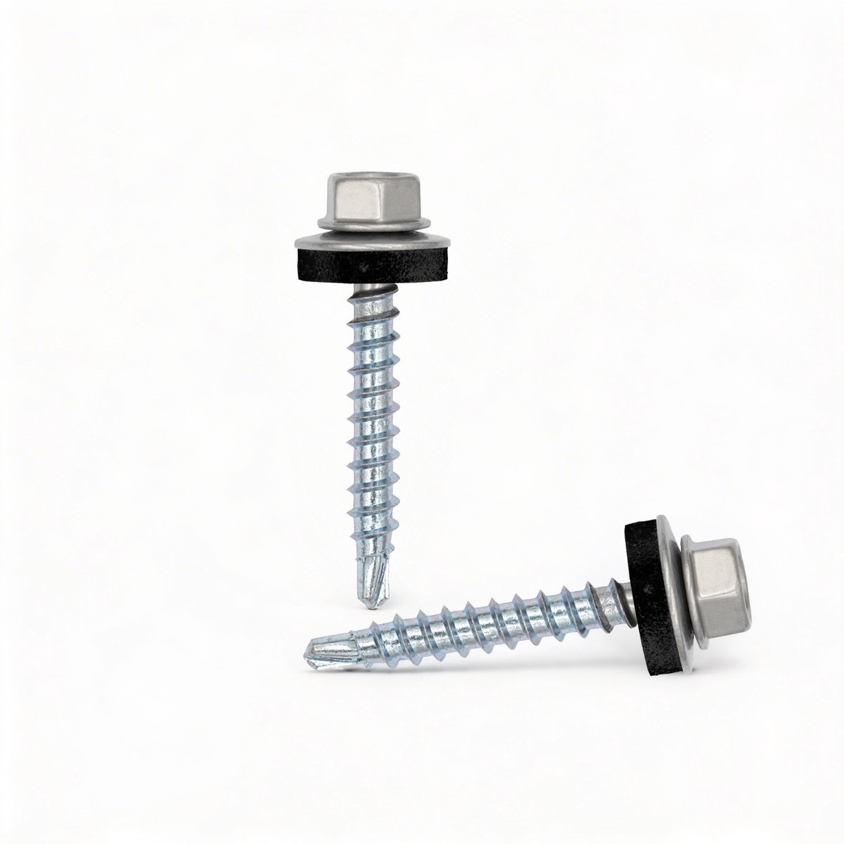 TWISTEC Zelfborende Dakschroeven 4,8 x 35 mm – Voor Houten Onderconstructies – RAL 9006 Blank aluminiumkleurig – 100 stuks