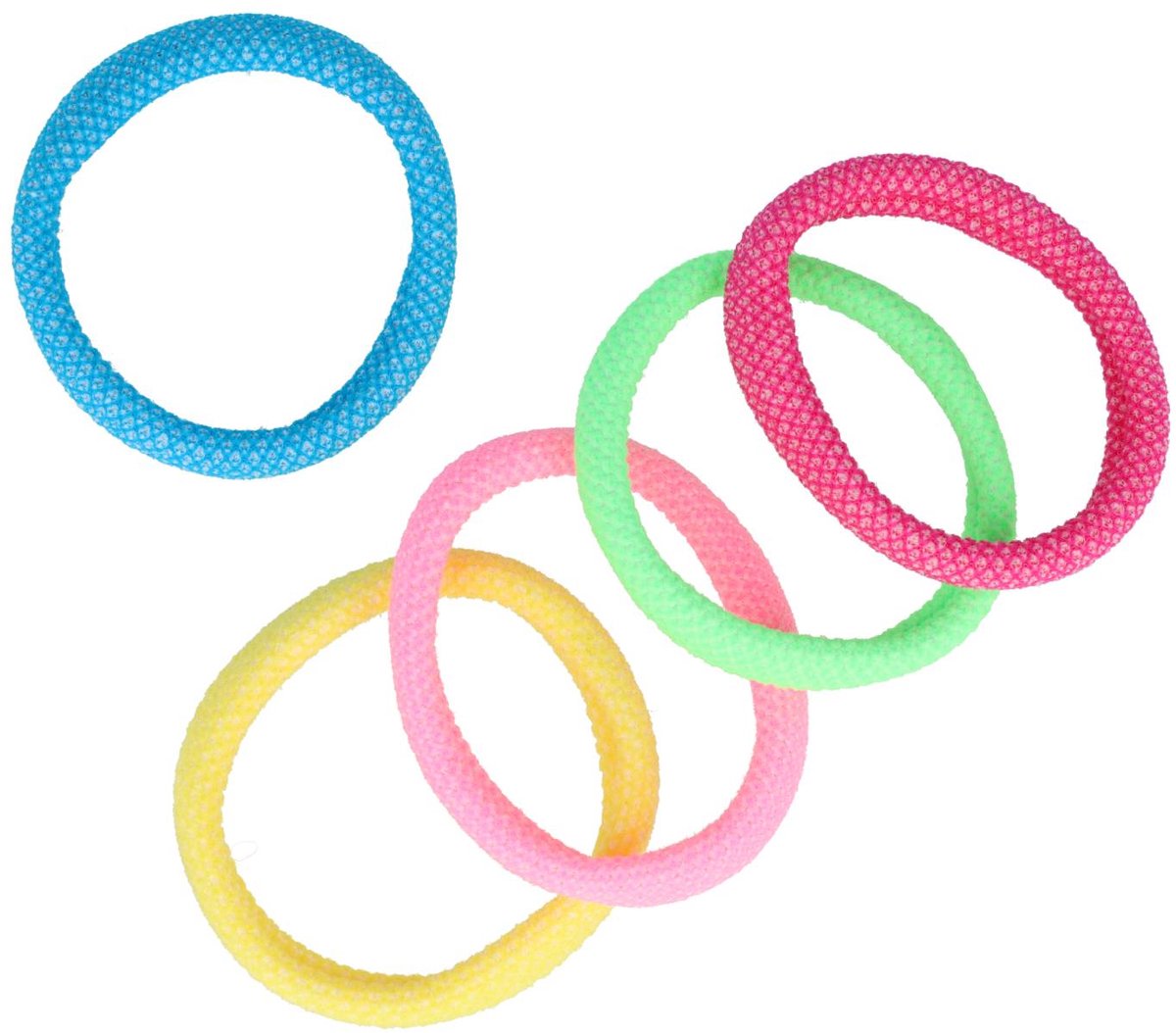 Haarsoires Haarelastieken Basic - Endless - Multicolor - Set van 5 - Eenvoudige Haar Elastieken voor Dagelijks Gebruik