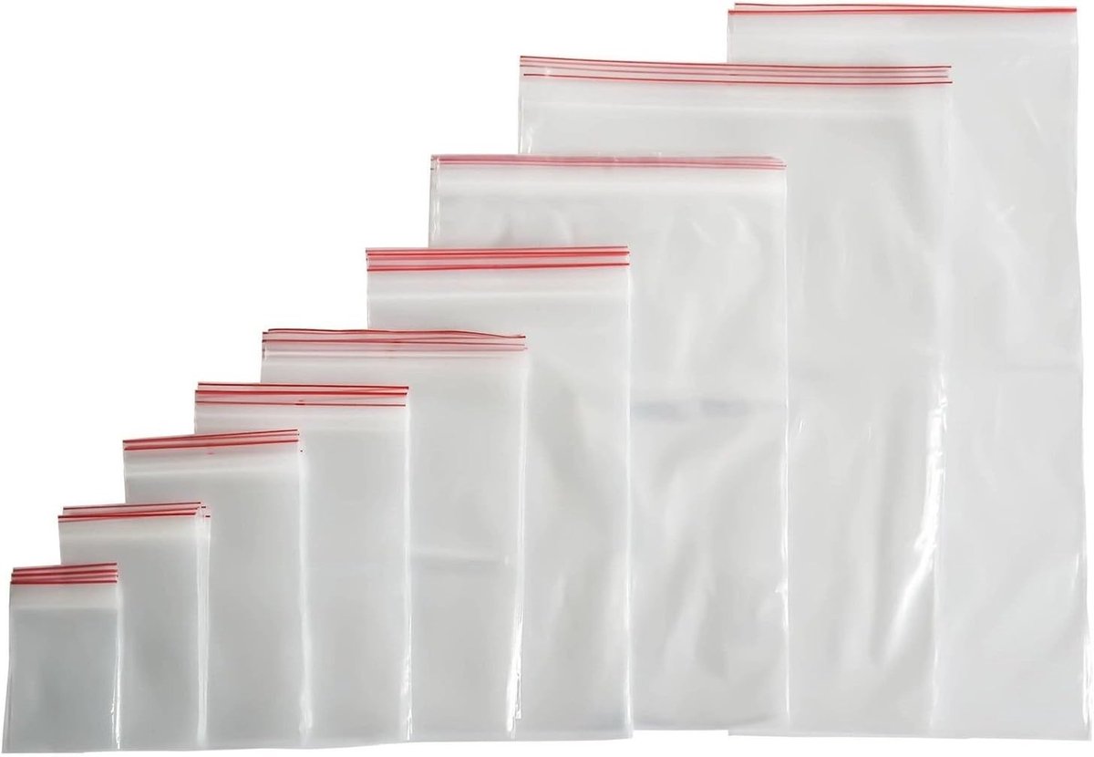 Hersluitbare zakjes zipsluiting - Transparant - 15 x 22 cm - Polyethyleen Zakjes voor Diverse Toepassingen