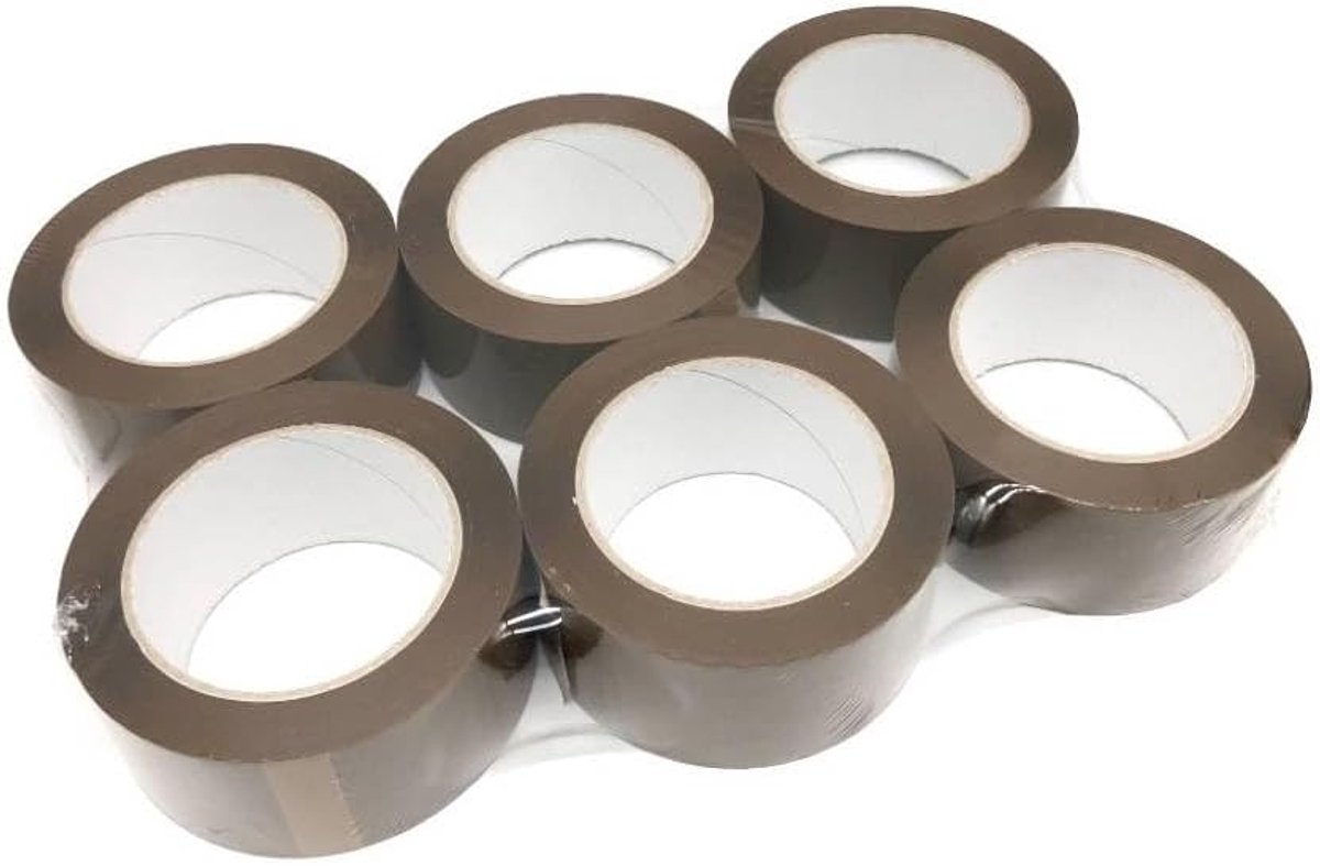 D-Work tape PP Havanna 48 mm - 66 m - speciale verpakking - perfect voor isoleren - ShopVlot
