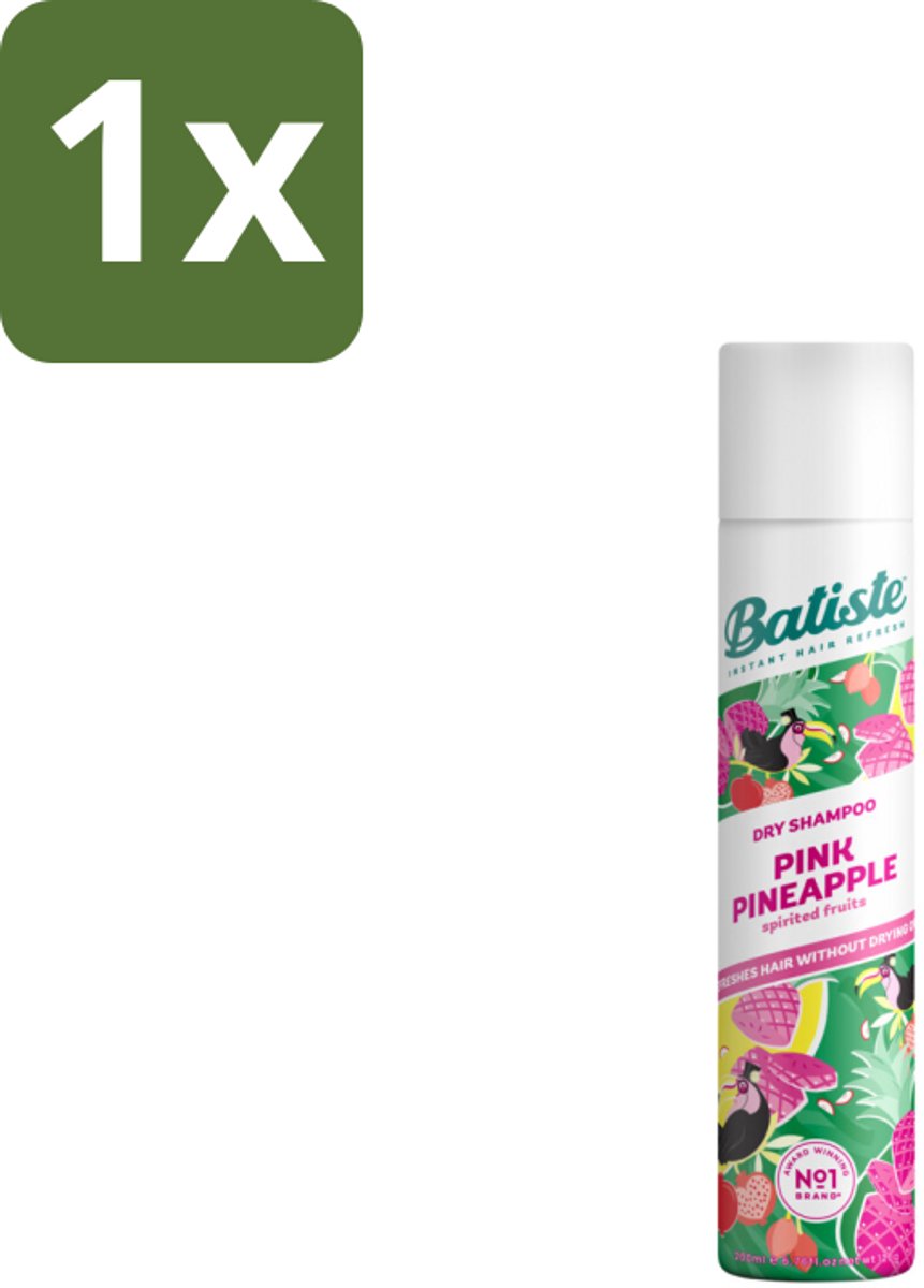 Batiste - Pink Pineapple - Droogshampoo - Friszoete Geur - Verfrist en Geeft Volume - 200ml - 1 stuk