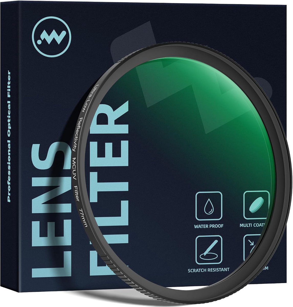 UV-filter 77 mm - ultra low reflex - zeer lage reflectie - scherpere beelden bij sterk licht - ShopVlot