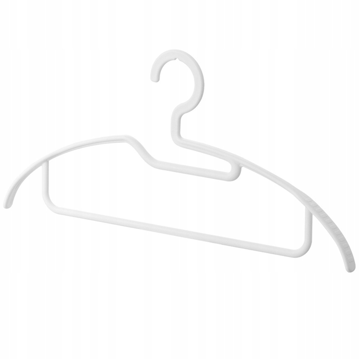 Set van 10 Antislip Kledinghangers - Wit, Garderobe Organizer