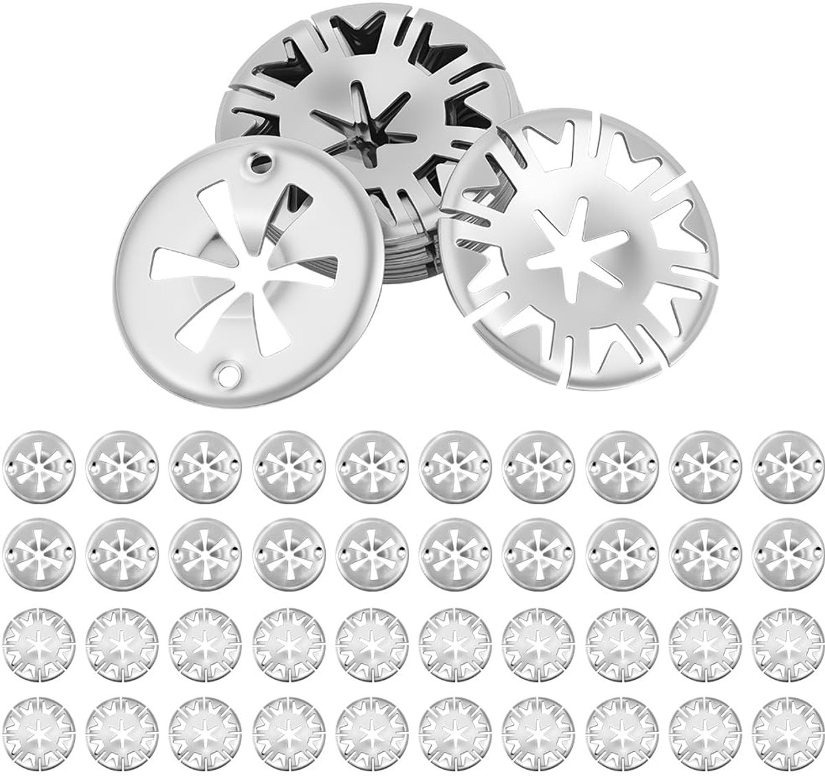 40pcs Heat Shield Clips, Car Exhaust Heaters Shield Repair Kit, Metal Heat Shields Standoffs, Stainless Steel Clamp - ShopVlot
