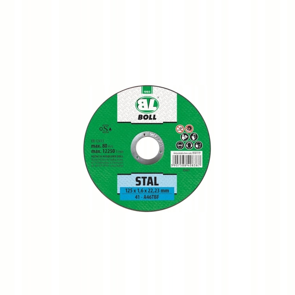 Boll Doorslijpschijf Staal 125x1,6 mm