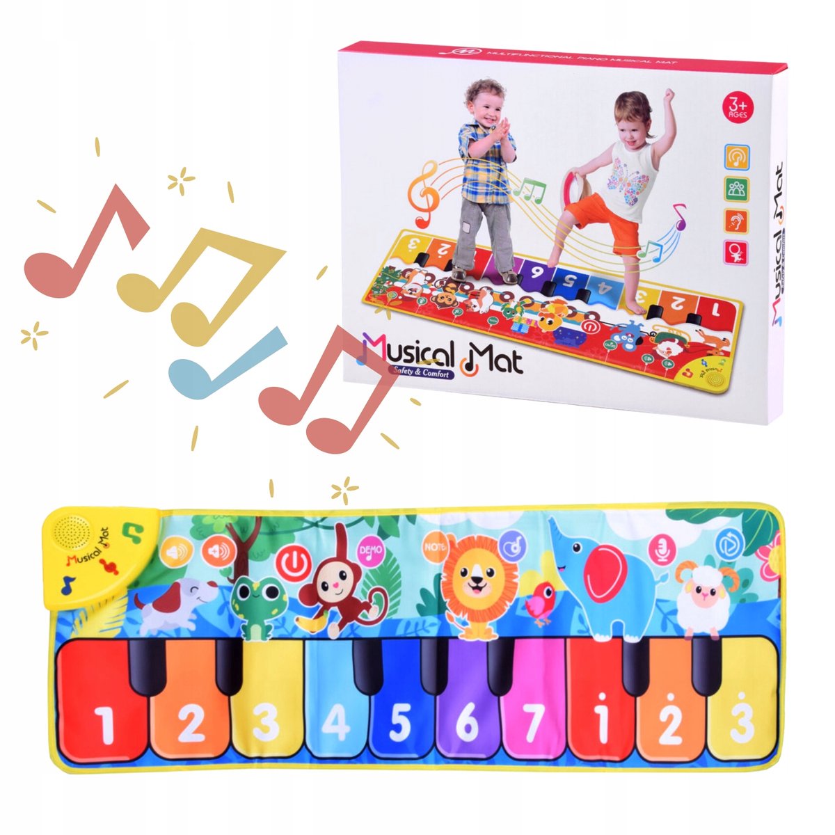 Grote Interactieve Muziek Dansmat met Piano Geluiden - Educatief Speelgoed