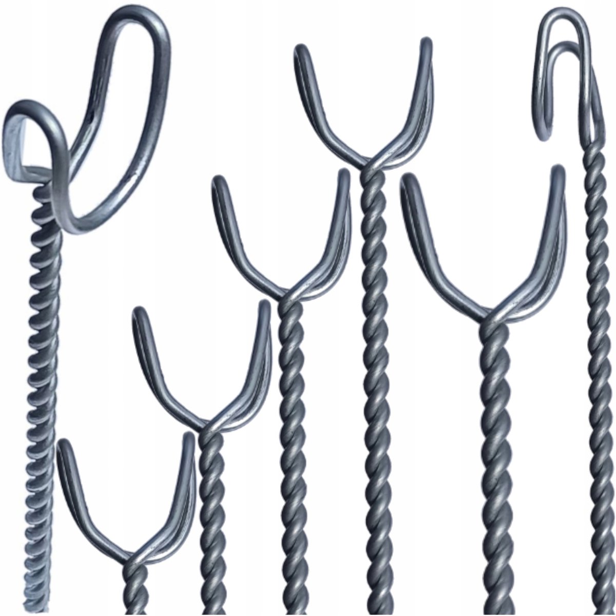 5x Metalen Kampvuur Stokhouders - 63cm - Merkloos